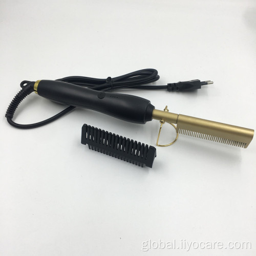 Curling Iron Wireless Rechargeable Electric Hot Comb Electric Hair Straightener Comb Manufactory